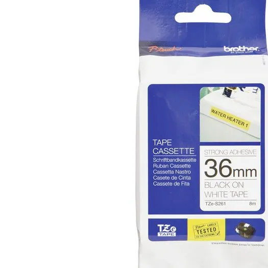 Brother TZe-S261 Tape Zwart op wit (36 mm)