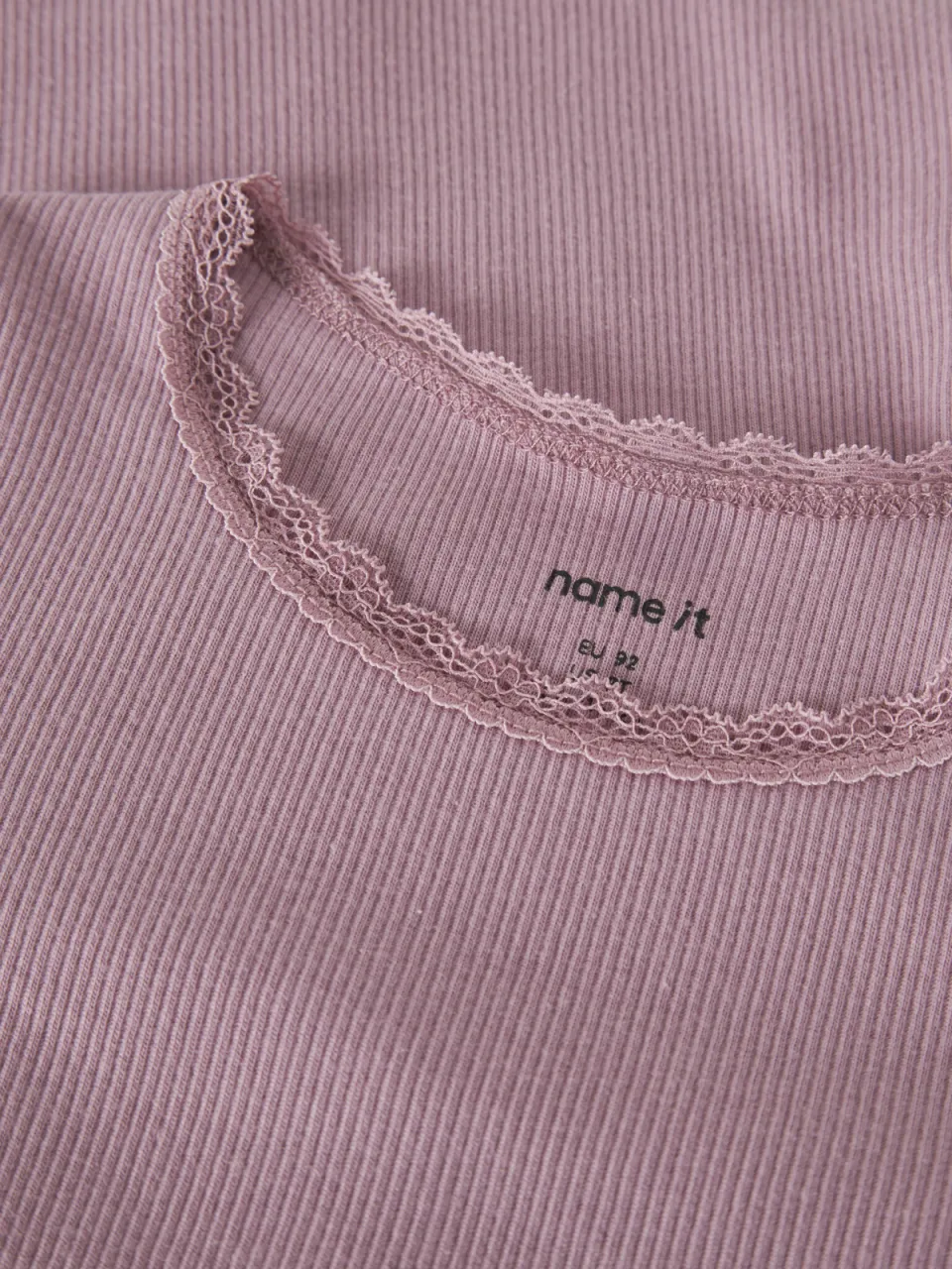 NAME IT MINI ribgebreide longsleeve roze, foto 3