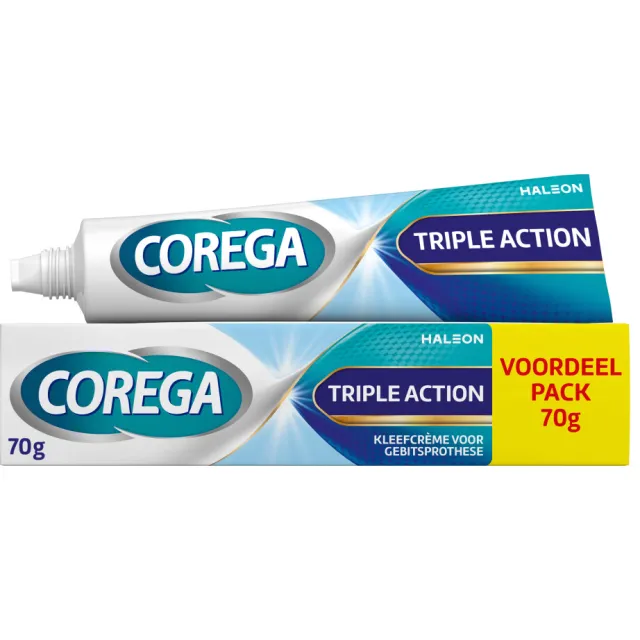 Corega Kleefcrème Gebitsprothese Triple Action 70 gr