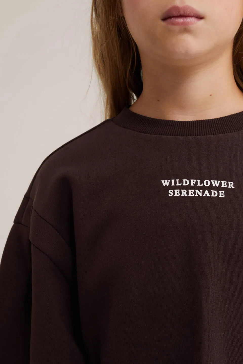 WE Fashion sweatjurk met tekst donkerbruin, foto 6