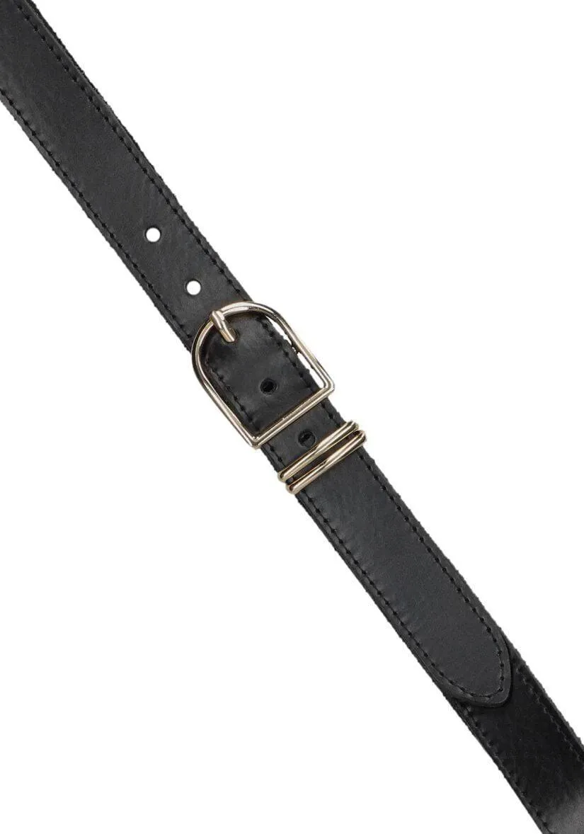 Notre-V 4308 leren riem zwart, foto 2