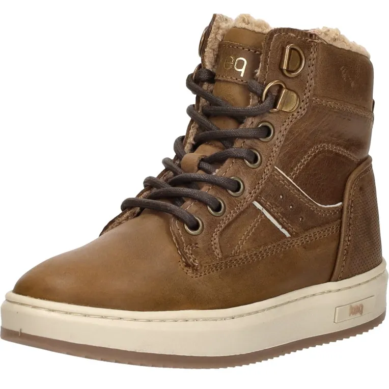 Keq veterschoenen hoog cognac, foto 3