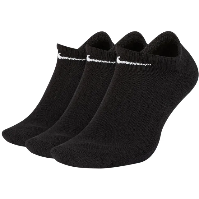 Nike Everyday Cushion No-Show sokken 3-pack zwart