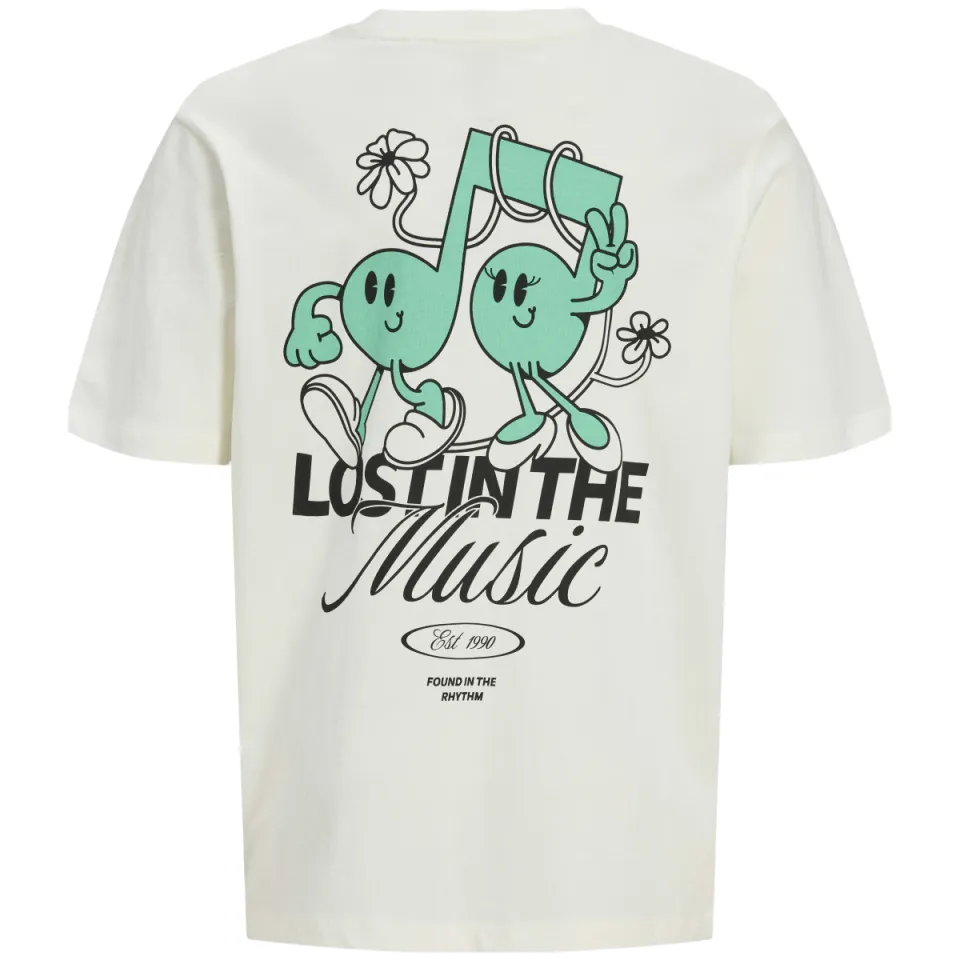 Jack & Jones T-shirt met backprint gebroken wit, foto 3