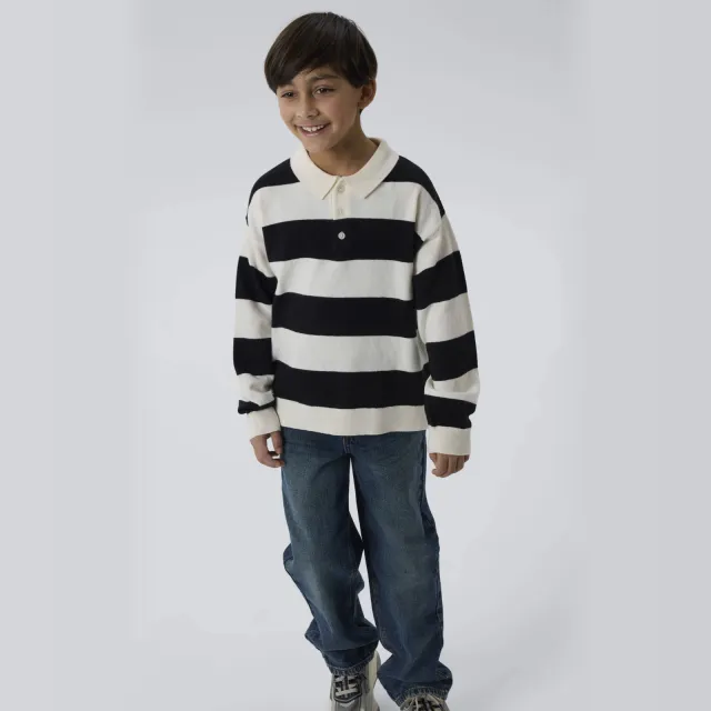 NAME IT KIDS trui zwart gebreid Zwart/wit