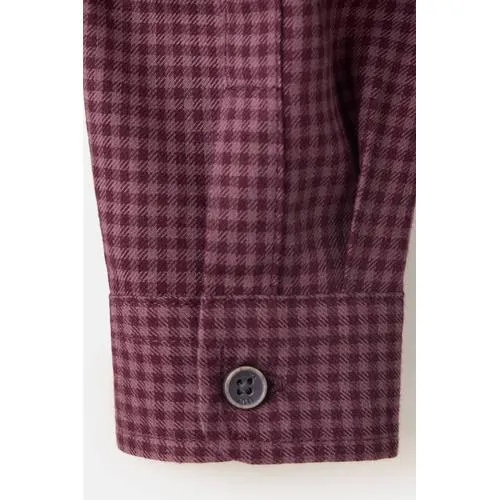 Mango Kids geruit casual overhemd - donkerrood, foto 5