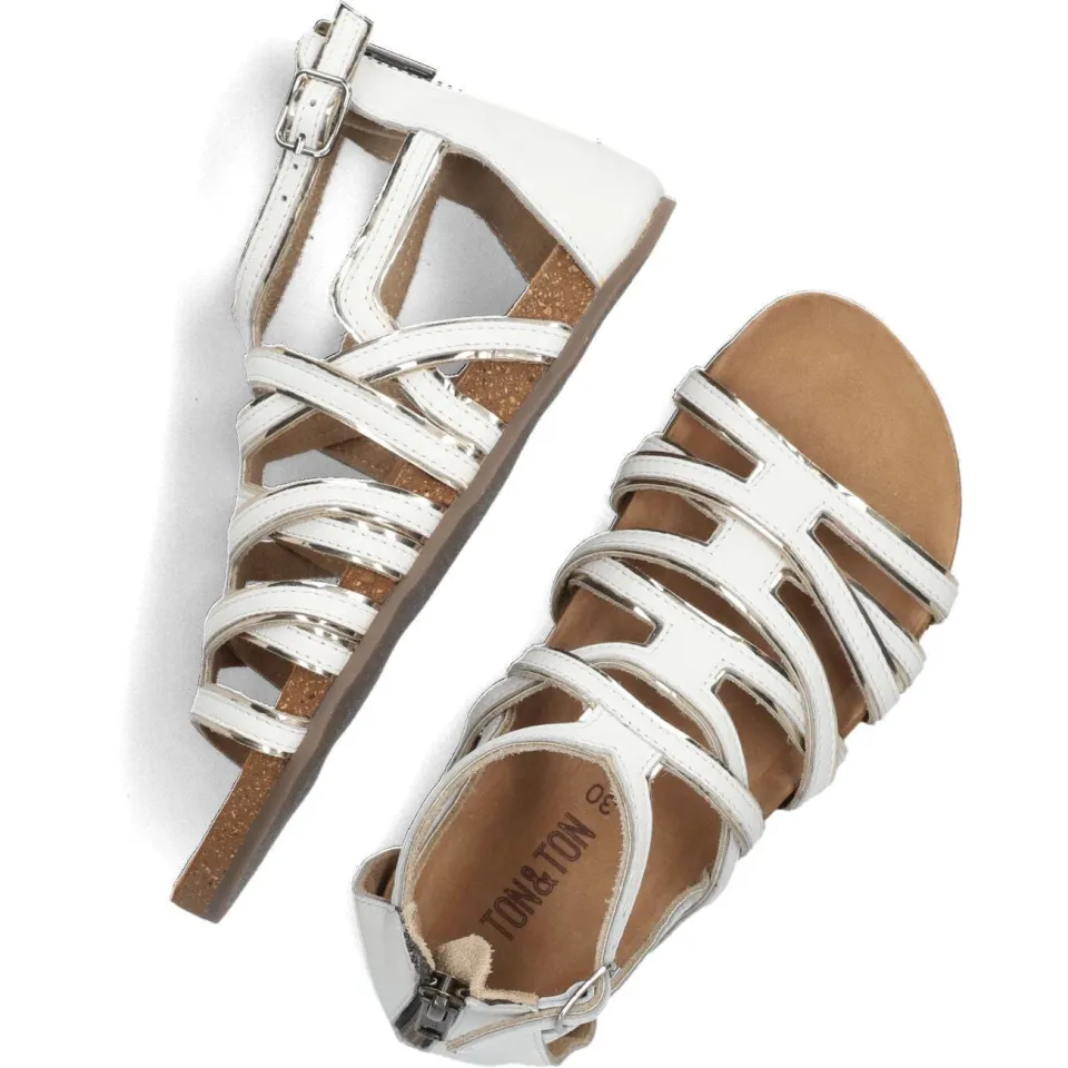 Ton & Ton Sandalen Valentina Wit, foto 4