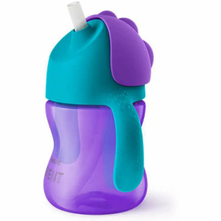 Philips Avent Rietjesbeker 9+ mnd Paars SCF796/02 200 ml, foto 2