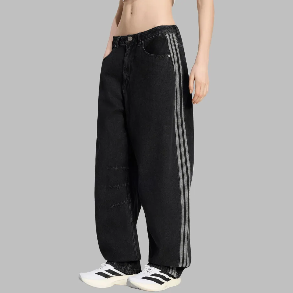 Adidas Originals barrel jeans - black denim, foto 4