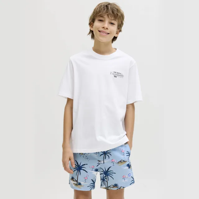 Jack & Jones JUNIOR T-shirt met backprint wit, foto 2