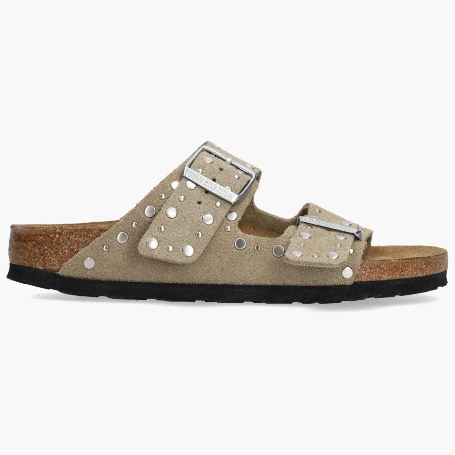 Birkenstock Arizona Slippers en Sandalen Dames - Beige - Suède, foto 2