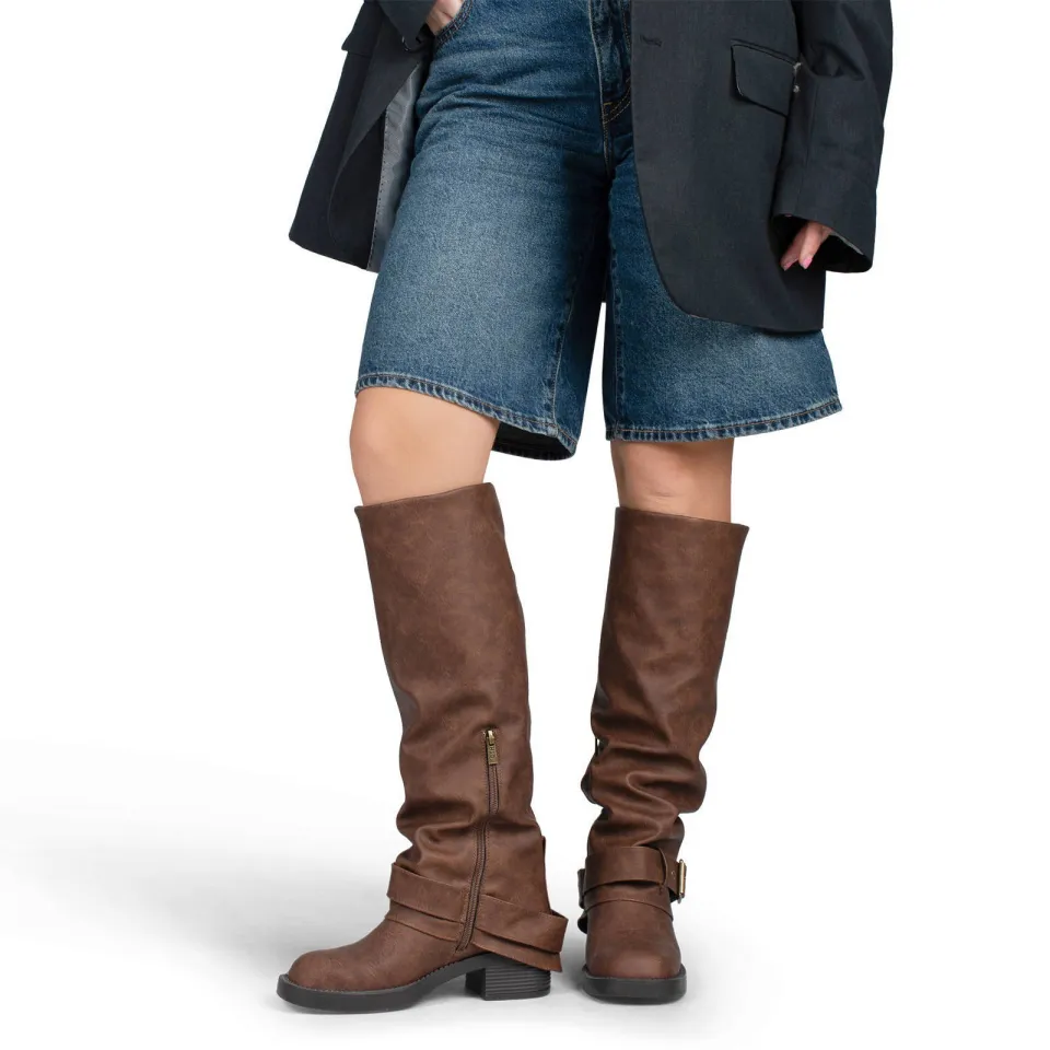 POSH by Poelman Patty bikerboots cognac, foto 5