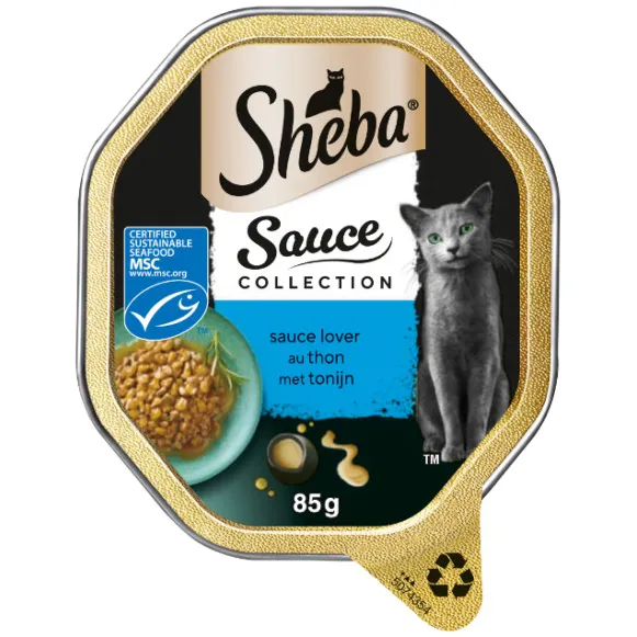Sheba Sauce Lover met tonijn natvoer kat 85 g