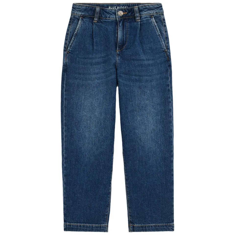 WE Fashion Blue Ridge loose fit jeans met plooien - mediumblauw, foto 2