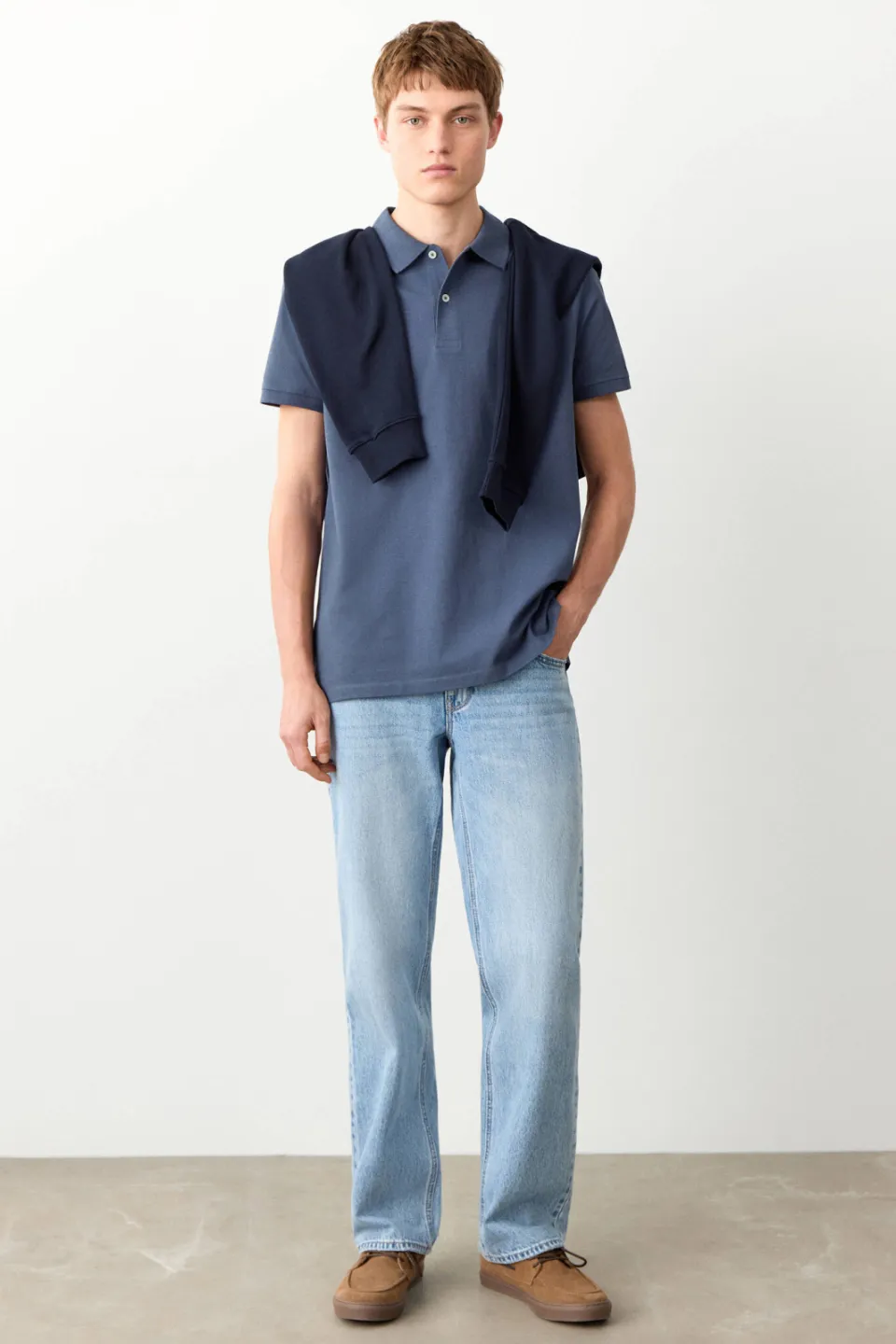 Mango TEEN polo blauw, foto 3