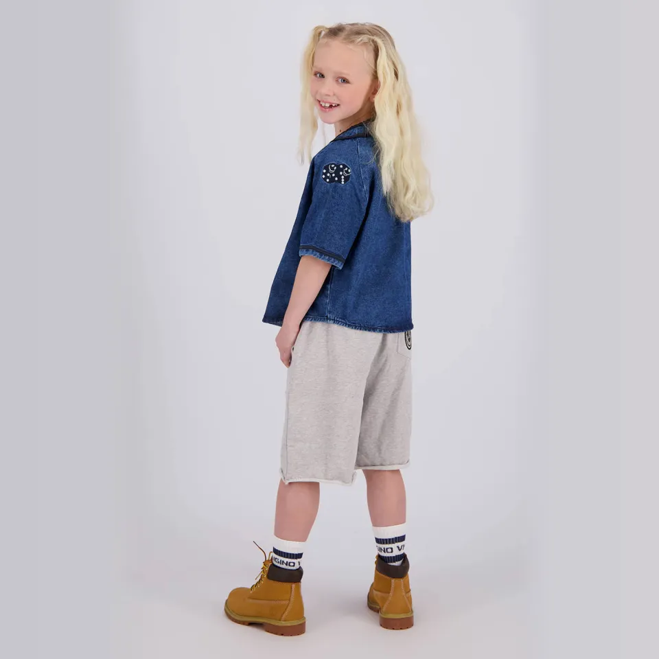 Quinns by Vingino Reezo sweatshort grijs melange, foto 6