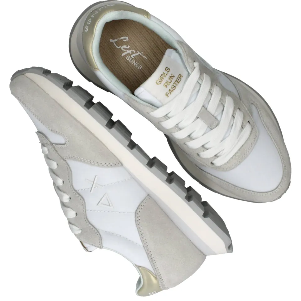 Sun68 Ally Gold Silver lage sneaker wit, foto 8