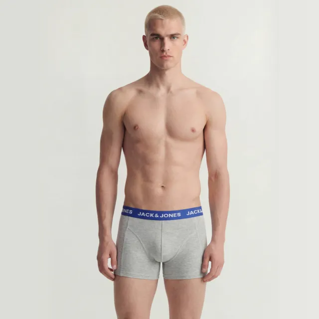 Jack & Jones boxershort JACSOLID (set van 10) Grijs/donkerblauw/zwart
