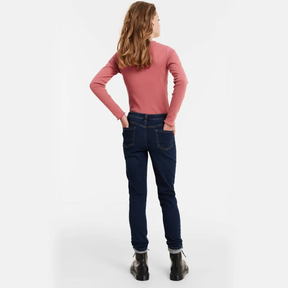 Anytime skinny jeans donkerblauw, foto 5