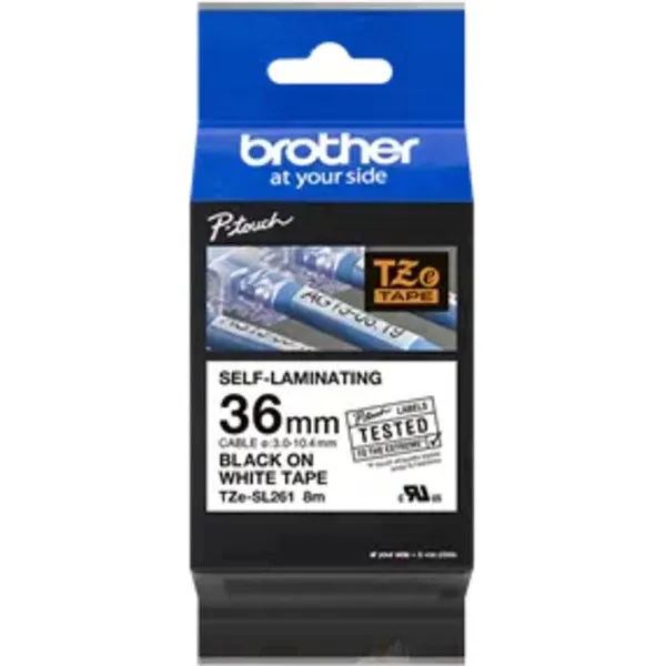 Brother TZe-SL261 Tape Zwart op wit