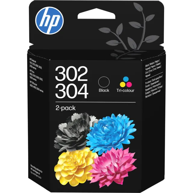 HP 302/304 inktcartridges combipack zwart
