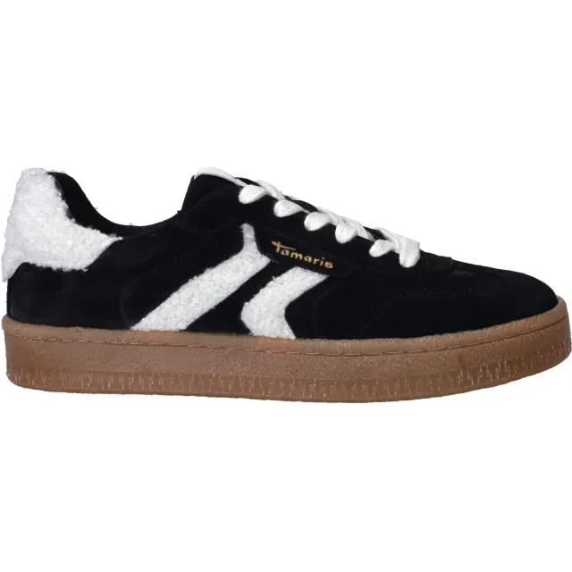 Tamaris lage sneakers zwart