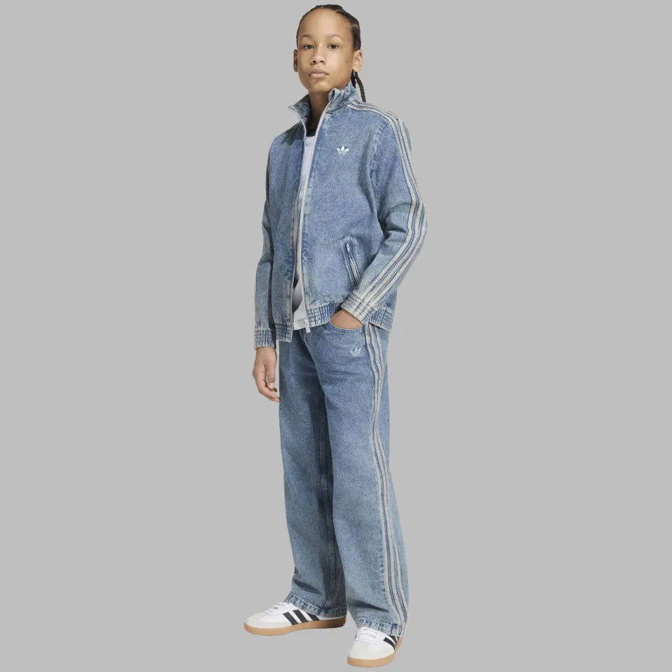 Adidas Originals Firebird denim jack lichtblauw, foto 5