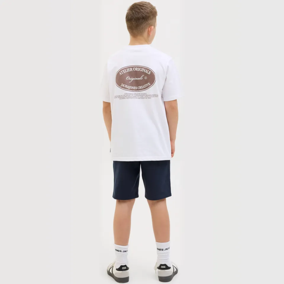 Jack & Jones JPSTLOGO sweatshort marineblauw, foto 3