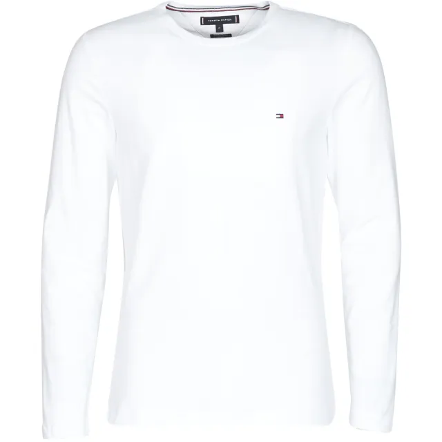 Tommy Hilfiger T-Shirt Lange Mouw Tommy Hilfiger STRETCH SLIM FIT LONG SLEEVE TEE wit
