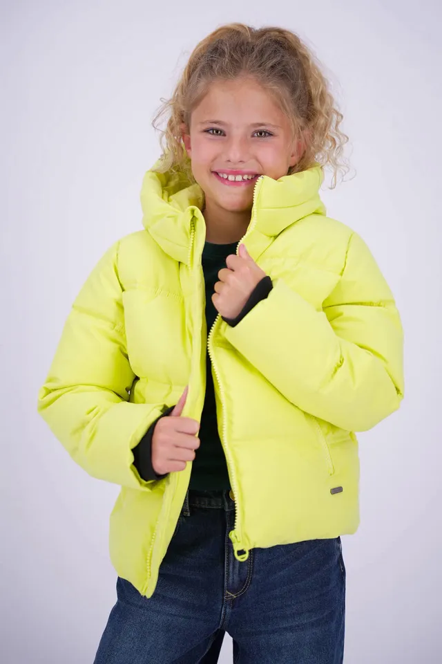 Vingino pufferjas licht limegroen