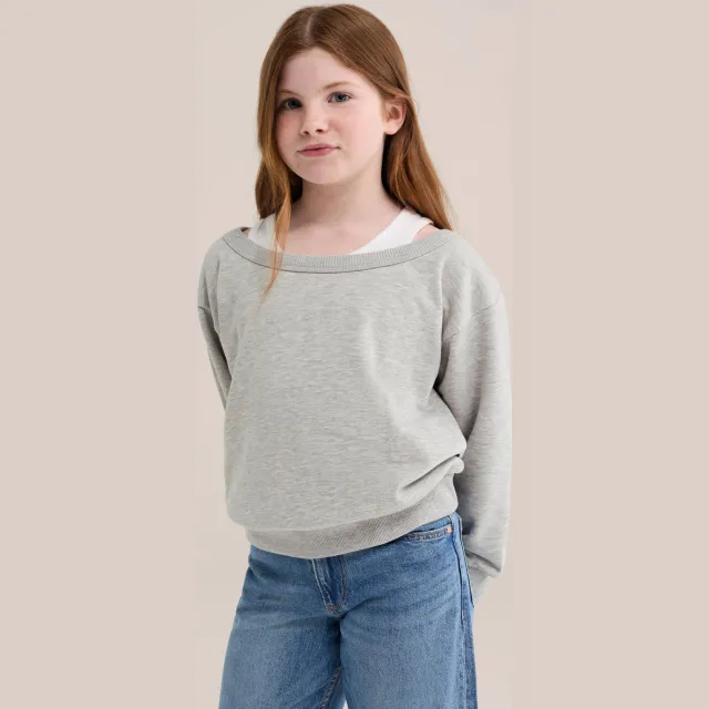 WE Fashion sweater - grijs Grijs melange