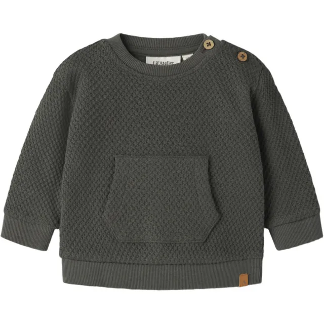 Lil' Atelier BABY sweater - groen