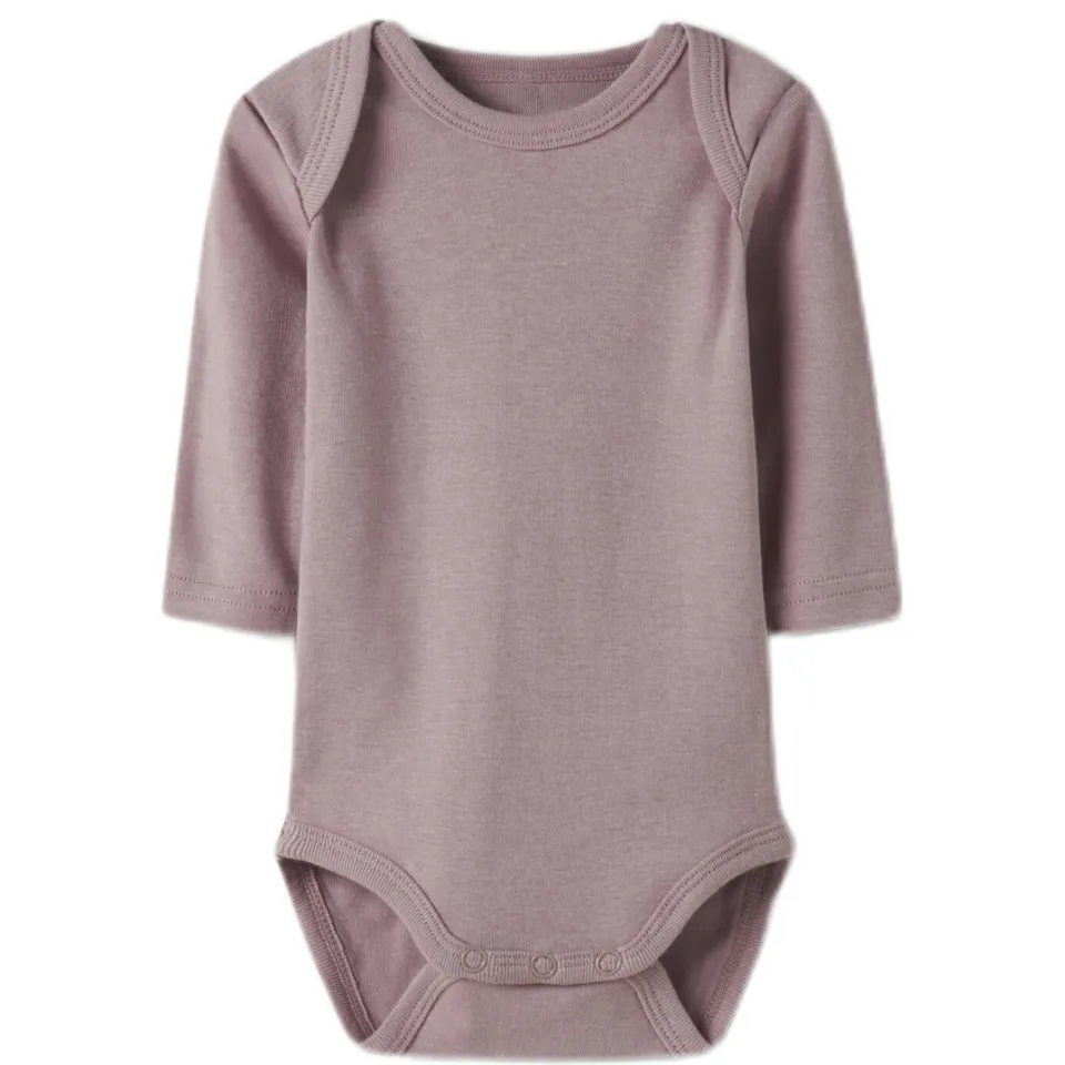 NAME IT BABY romper - mauve/ecru (set van 3), foto 3