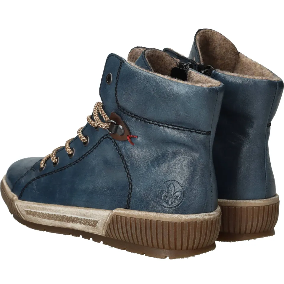 Rieker veterboots blauw, foto 5