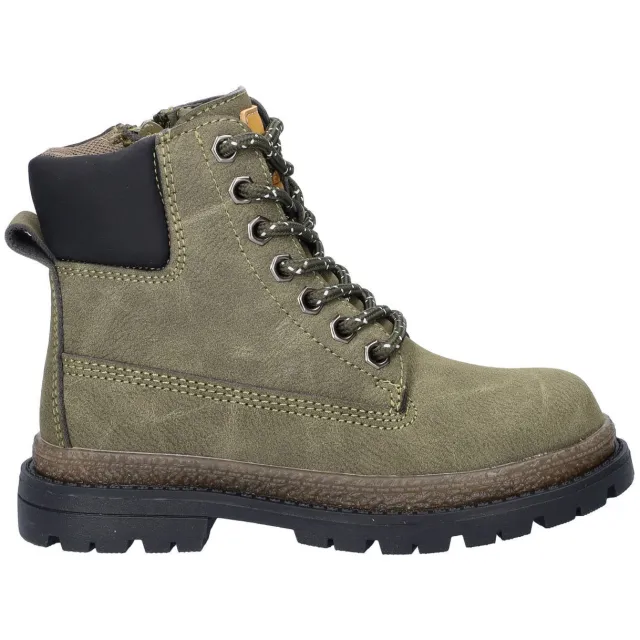 Nelson Kids enkelboots met profielzool - kaki
