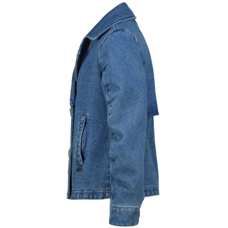 Vingino denim trenchcoat medium blauw, foto 3