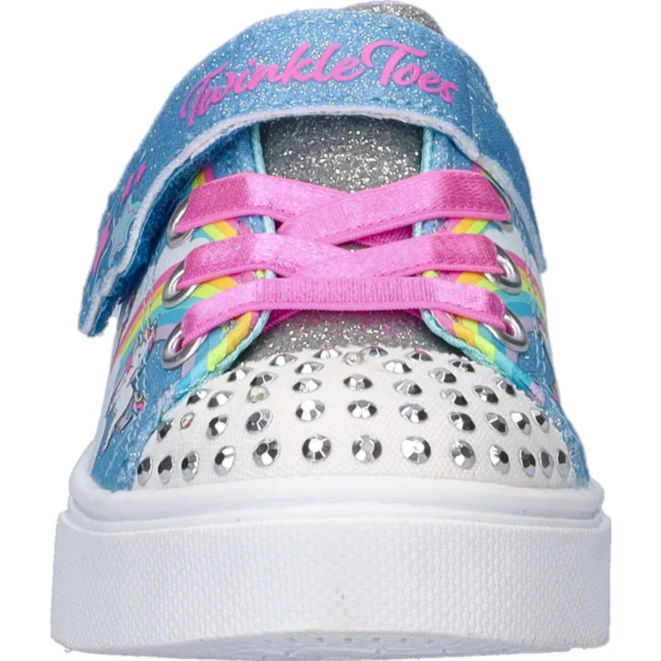 Skechers sneakers met lichtjes blauw/roze, foto 7