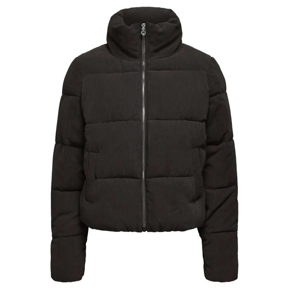 Only ONLNEWDOLLY corduroy puffer jas donkerbruin, foto 2