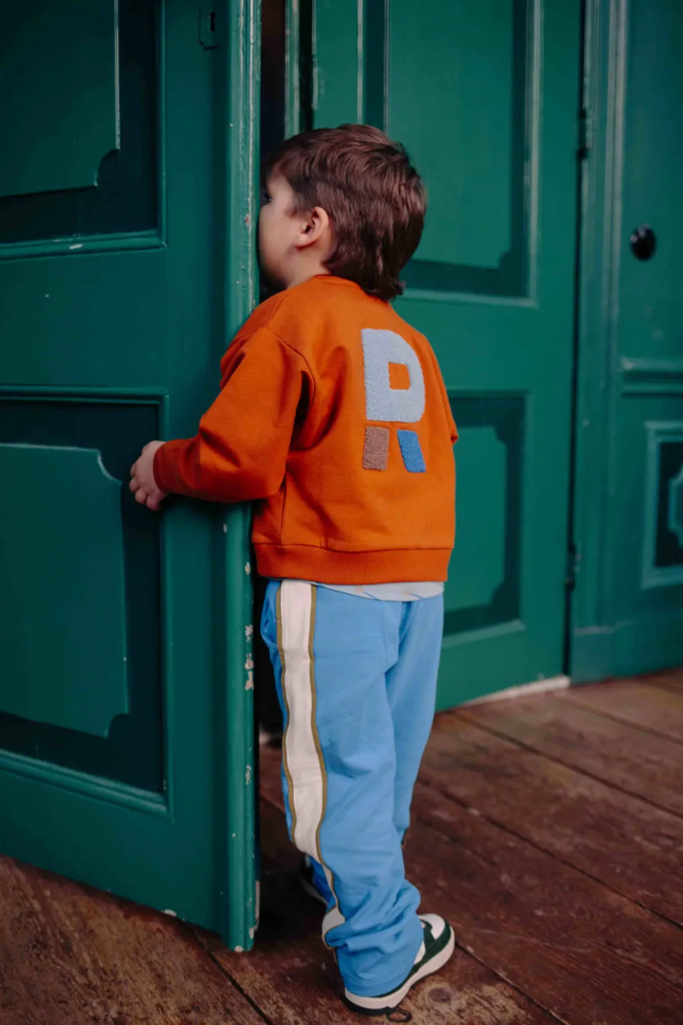 Riffle Amsterdam joggingbroek lichtblauw lichtblauw/offwhite/groen, foto 5