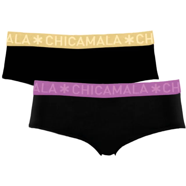 Muchachomalo Meisjes 2-pack Briefs Zwart