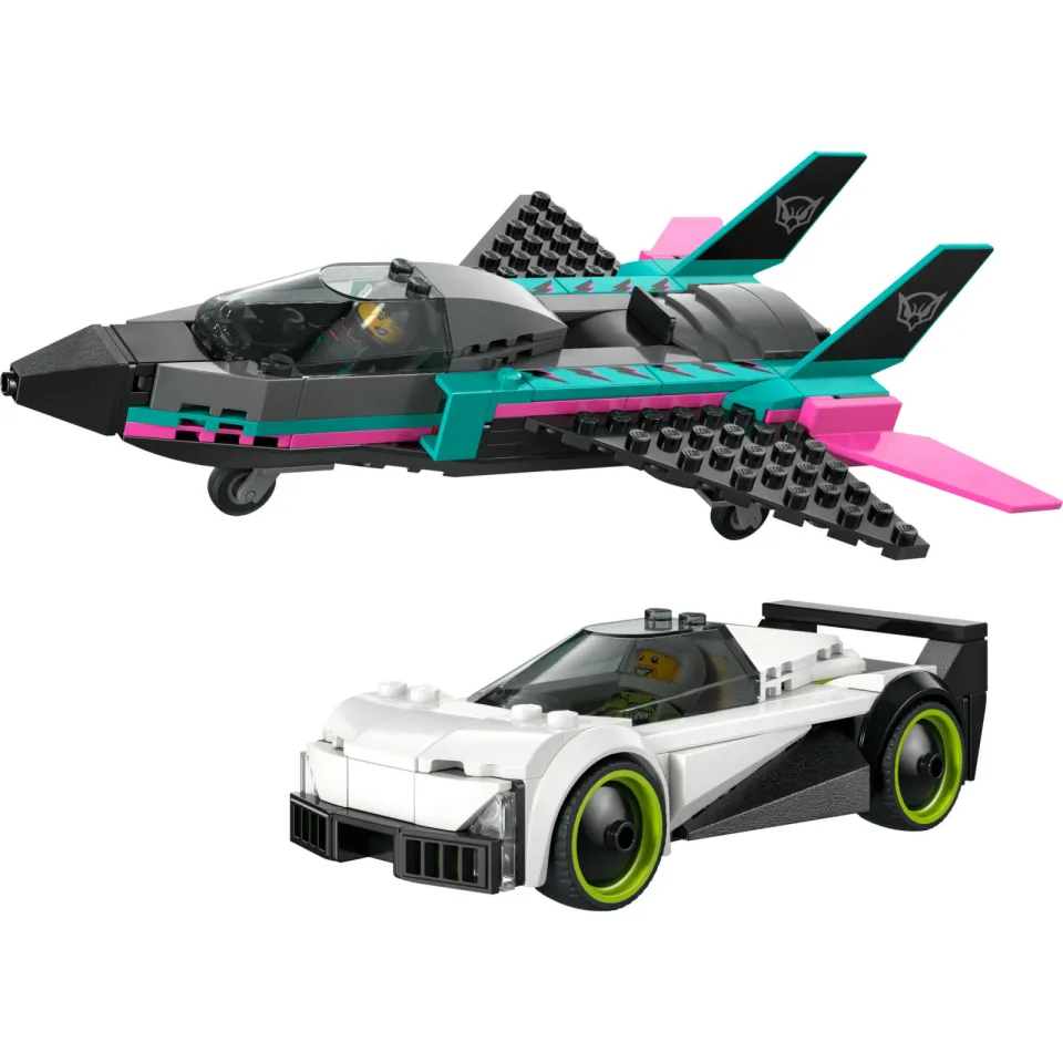 Lego City Straalvliegtuig vs. sportauto 60489, foto 3