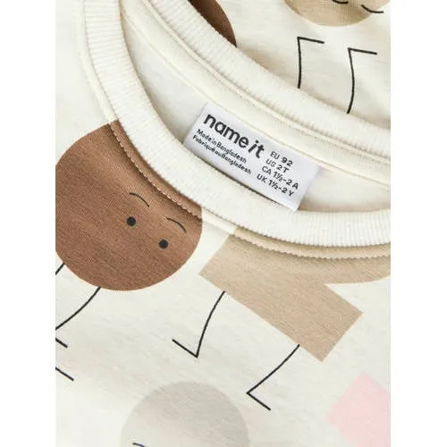 NAME IT MINI sweater met print - beige, foto 3