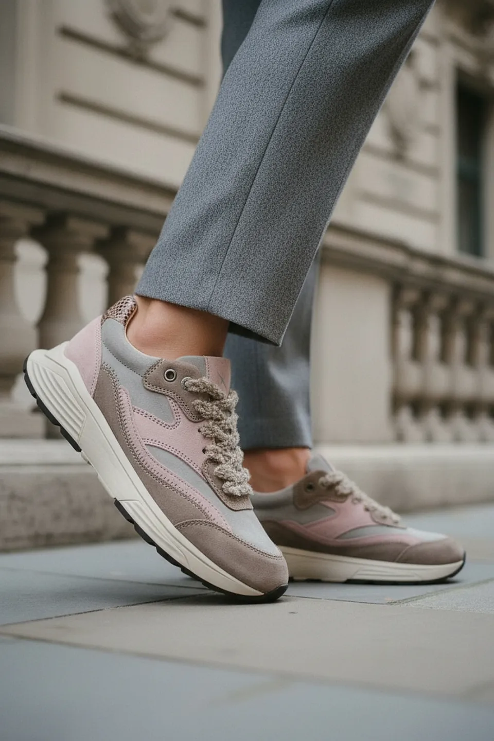 Xsensible Liberty Stretchwalker sneakers beige, foto 5