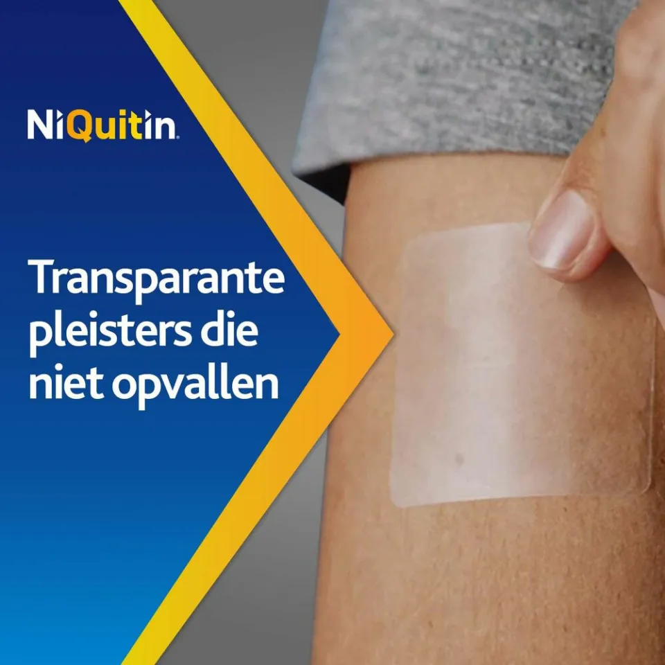 Niquitin Clear Nicotinepleisters 21 mg Stap 1 14 stuks, foto 4