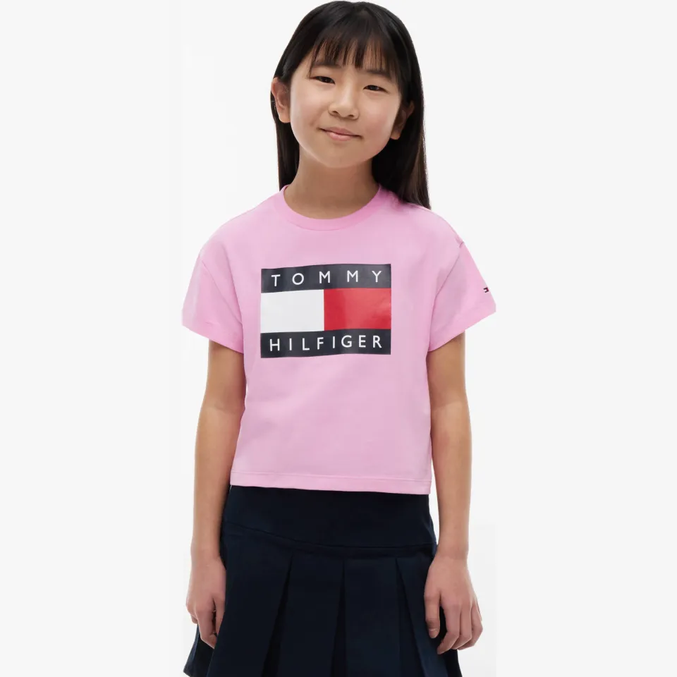 Tommy Hilfiger T-shirt roze, foto 5