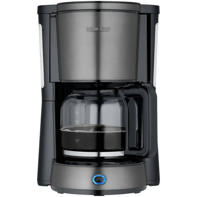 Severin KA9340 Koffiefilter apparaat Donker inox-zwart