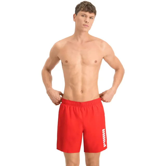 Puma zwemshort met logo rood