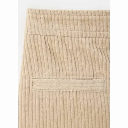 Mango Kids corduroy casual broek - beige, foto 4