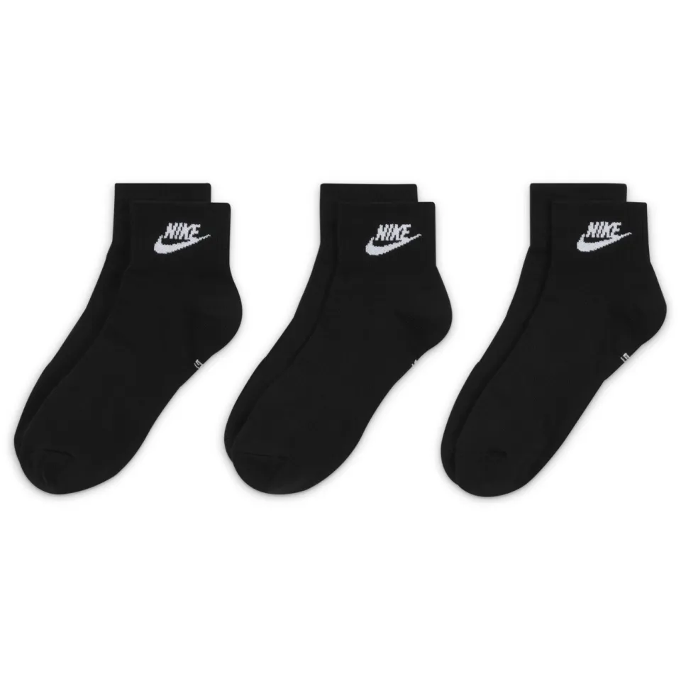 Nike Everyday Essential enkelsokken 3-pack zwart, foto 2