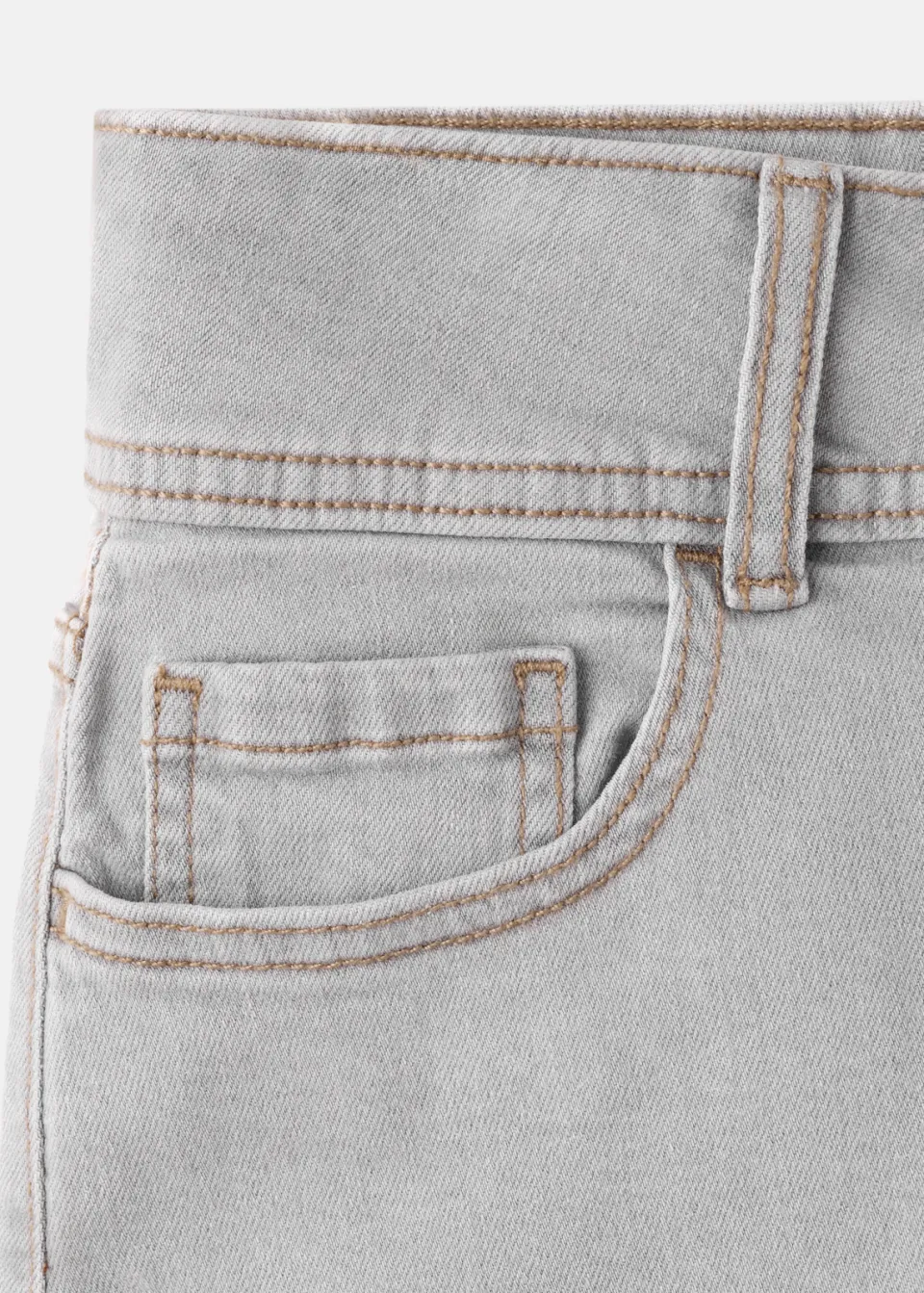 Mango TEEN jeansshort grijs, foto 5